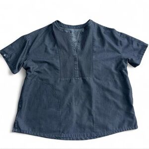 Figs grey scrubs Short Sleeve top S